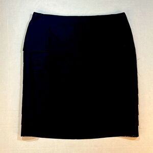 Etcetera Silk Tiered Black Pencil Skirt 4